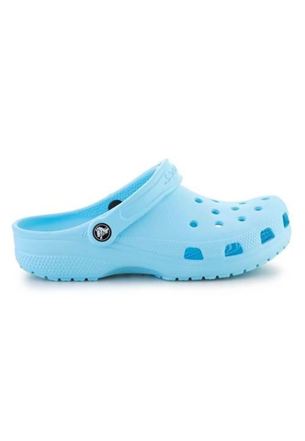 Buty do chodzenia damskie Crocs Classic. Zapięcie: bez zapięcia. Kolor: niebieski, wielokolorowy. Materiał: materiał, syntetyk. Szerokość cholewki: normalna. Sport: turystyka piesza