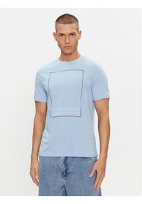 Armani Exchange T-Shirt 3DZTHB ZJ8EZ 15DF Błękitny Regular Fit. Kolor: niebieski. Materiał: bawełna #1