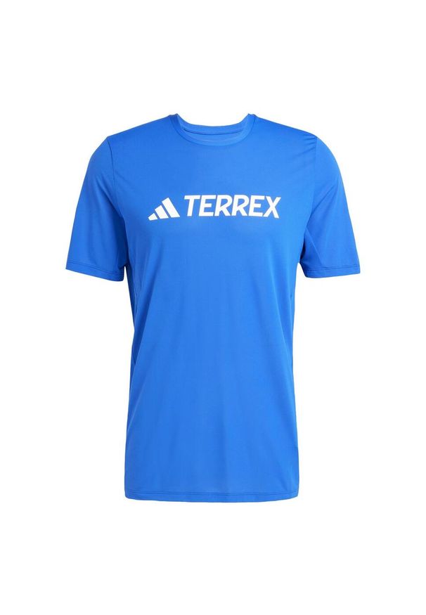 Adidas - Koszulka Terrex Multi Climacool Logo Tech. Kolor: niebieski. Technologia: ClimaCool (Adidas). Sport: turystyka piesza