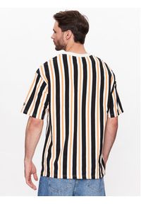 New Era T-Shirt Stripe Medium 60332240 Kolorowy Oversize. Materiał: bawełna. Wzór: kolorowy