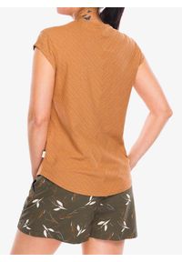 ROYAL ROBBINS - Koszulka turystyczna damska Royal Robbins Vacationer V-Neck SS. Kolor: beżowy