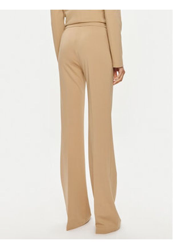 Pinko Spodnie materiałowe Hulka 100054 A0HM Beżowy Regular Fit. Kolor: beżowy. Materiał: wiskoza, syntetyk