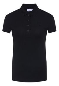 Lacoste Polo PF5462 Czarny Slim Fit. Typ kołnierza: polo. Kolor: czarny. Materiał: bawełna