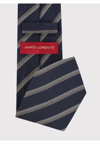 Pako Lorente - PAKO LORENTE - Jedwabny krawat męski w pasy. Materiał: jedwab #2