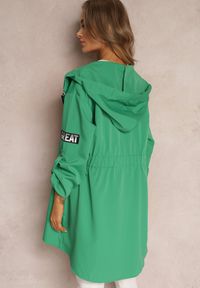 Renee - Zielona Kurtka Wiatrówka Oversize Palishe. Kolor: zielony. Długość rękawa: długi rękaw. Długość: długie. Styl: elegancki #3