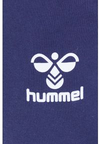 Hummel spodnie dresowe kolor fioletowy z nadrukiem. Kolor: fioletowy. Materiał: dresówka. Wzór: nadruk #3