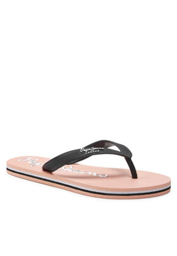Pepe Jeans Japonki Bay Beach Brand W PLS70157 Czarny. Kolor: czarny. Materiał: syntetyk