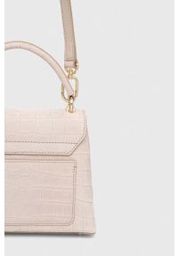Furla torebka skórzana kolor beżowy. Kolor: beżowy. Materiał: skórzane #3