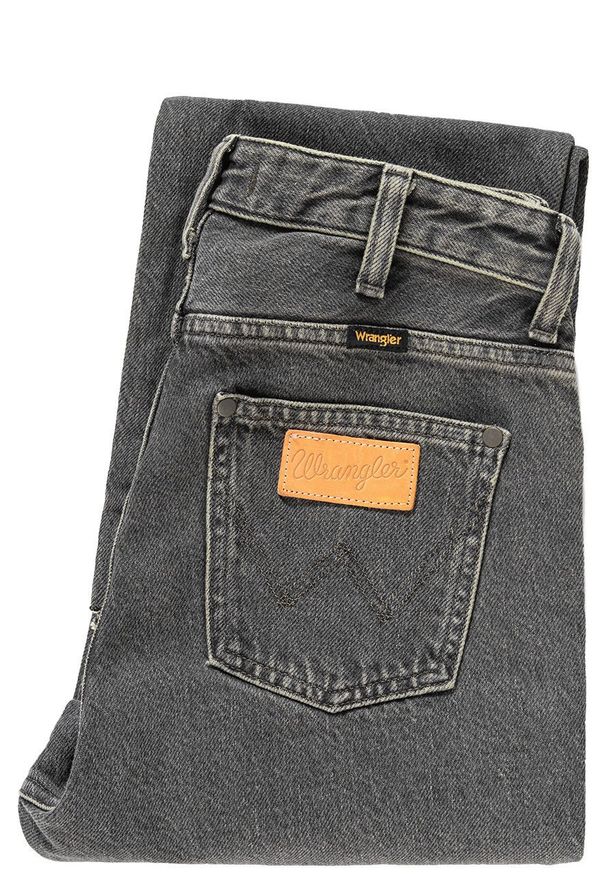 Wrangler - WRANGLER RETRO STRAIGHT CROP DESERT BLACK W27YRJ26N 112128215. Styl: retro