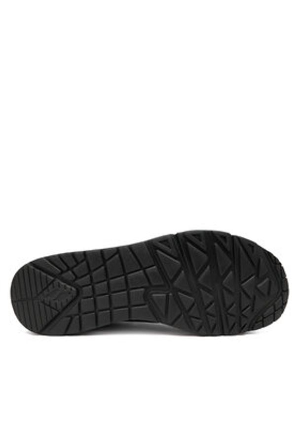 skechers - Skechers Sneakersy Uno 155506/BKRG Czarny. Kolor: czarny. Materiał: skóra