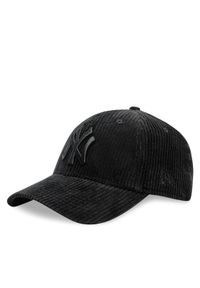 New Era Czapka z daszkiem New York Yankees Cord Black 9FORTY 60565331 Czarny. Kolor: czarny. Materiał: bawełna, materiał