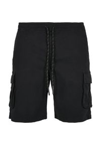 Szorty Urban Classics drawstring cargo-duże rozmiary. Kolor: czarny #1
