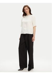 TOMMY HILFIGER - Tommy Hilfiger T-Shirt WW0WW45900 Écru Relaxed Fit. Materiał: wiskoza #4