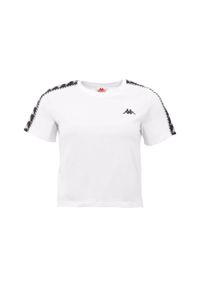 Kappa Inula T-Shirt, damski t-shirt. Kolor: biały. Materiał: bawełna. Sport: fitness #1