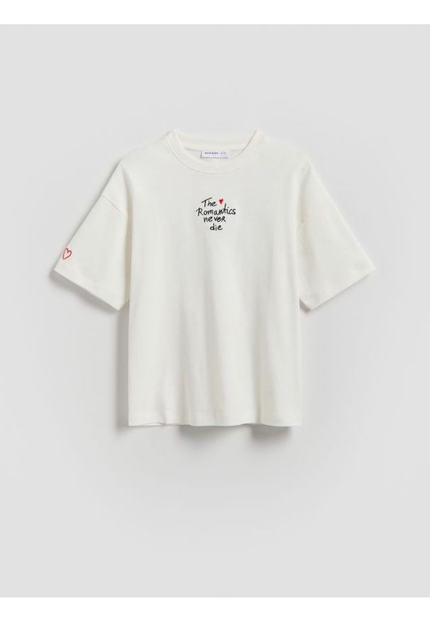 Reserved - T-shirt z nadrukiem na plecach - wielobarwny. Materiał: bawełna. Wzór: nadruk