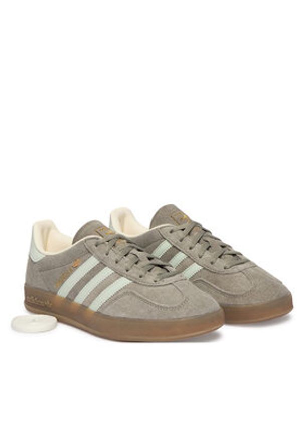 Adidas - adidas Sneakersy Gazelle Indoor JR2430 Szary. Kolor: szary. Materiał: zamsz, skóra. Model: Adidas Gazelle