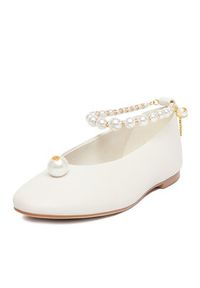 Gino Rossi - GINO ROSSI Baleriny CEO-ROSE-LT1670-9 Biały. Kolor: biały. Materiał: skóra #7