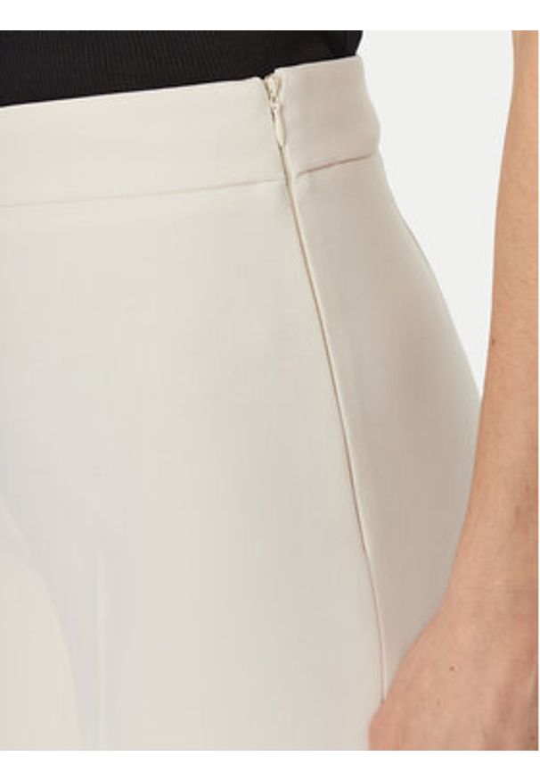 TwinSet - TWINSET Spodnie palazzo 251TP2102 Écru Wide Leg. Materiał: syntetyk