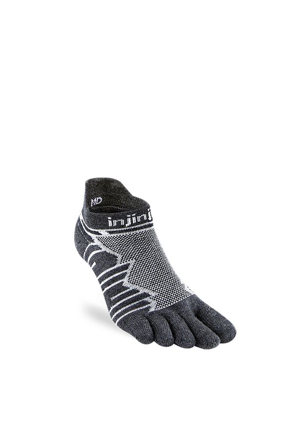 Skarpety do biegania Injinji Ultra Run No-Show Wool. Kolor: czarny