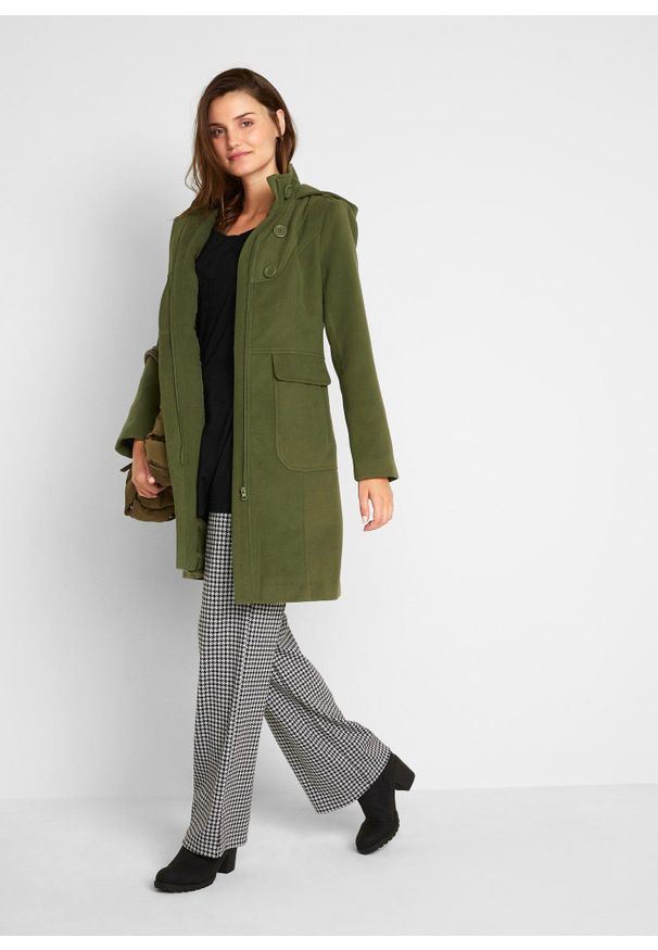 bonprix - Bluzka z długim rękawem, z wiskozy z bawełną. Kolor: czarny. Materiał: wiskoza, bawełna. Długość rękawa: długi rękaw. Długość: długie