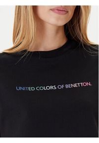 United Colors of Benetton - United Colors Of Benetton T-Shirt 3BL0D109D Czarny Relaxed Fit. Kolor: czarny. Materiał: bawełna