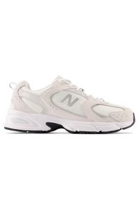 Buty unisex New Balance MR530CE – beżowe. Okazja: na co dzień. Kolor: beżowy. Materiał: materiał, tkanina, tworzywo sztuczne. Szerokość cholewki: normalna. Sezon: lato #1