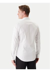 Calvin Klein Koszula LV019EU090 Biały Slim Fit. Kolor: biały. Materiał: bawełna #4