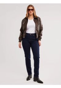 Big-Star - Jeansy damskie z wysokim stanem granatowe Katrina High Waist 720. Stan: podwyższony. Kolor: niebieski #7