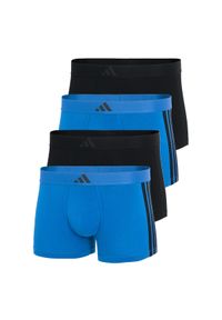 Adidas - Bokserki Active Flex Cotton 3 Stripes 4 pak. Kolor: wielokolorowy. Materiał: bawełna, elastan