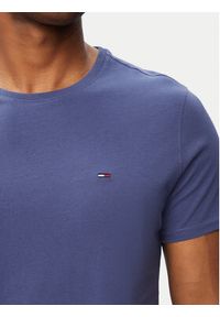 Tommy Jeans T-Shirt Jersey DM0DM04411 Niebieski Regular Fit. Kolor: niebieski. Materiał: bawełna #4