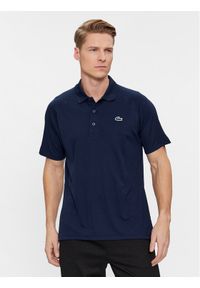 Lacoste Polo DH3201 Granatowy Regular Fit. Typ kołnierza: polo. Kolor: niebieski. Materiał: syntetyk #1