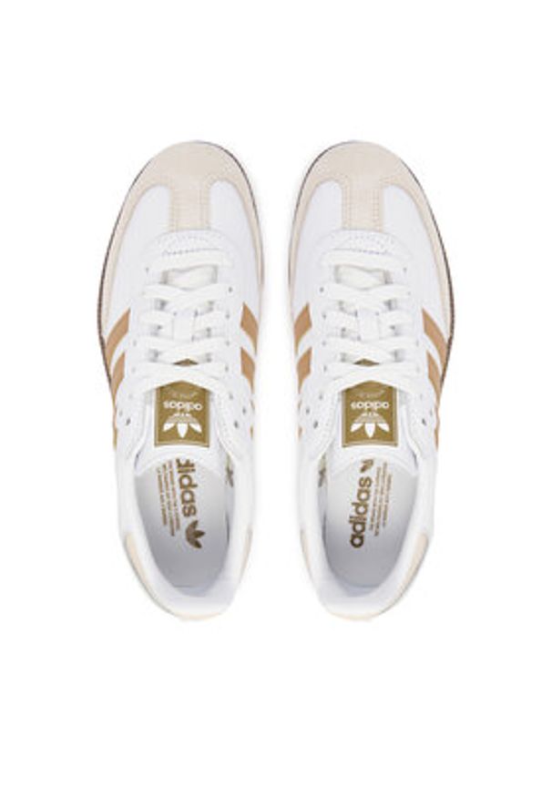 Adidas - adidas Sneakersy Samba Og JR0912 Biały. Kolor: biały. Materiał: skóra