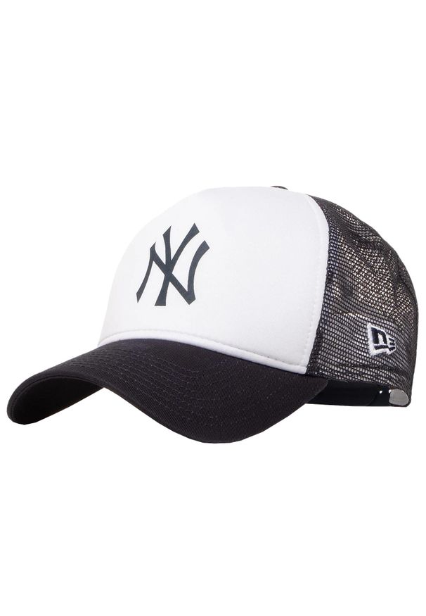 Czapka Trucker New Era MLB New York Yankees. Kolor: biały. Materiał: poliester, bawełna. Styl: sportowy