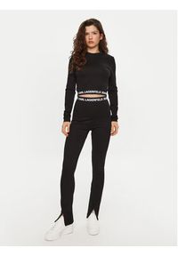 Karl Lagerfeld Jeans Bluzka A1W17042 Czarny Slim Fit. Kolor: czarny. Materiał: syntetyk #3