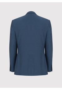 Pako Lorente - PAKO LORENTE – Granatowa marynarka męska bez podszewki. Okazja: na co dzień. Kolor: niebieski. Materiał: jeans. Wzór: paski. Styl: casual, sportowy #6