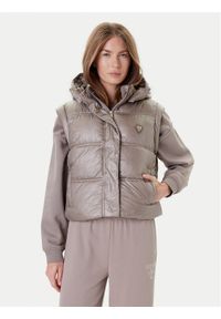 Guess Bezrękawnik W5YL11 WHDO2 Szary Regular Fit. Kolor: szary. Materiał: syntetyk. Długość rękawa: bez rękawów