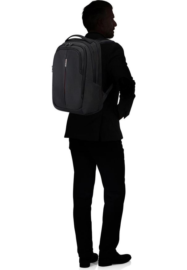 Plecak Samsonite 155196 1041 15.6'' Guardit 3.0 czarny. Kolor: czarny. Materiał: tkanina, materiał. Styl: klasyczny, biznesowy, casual