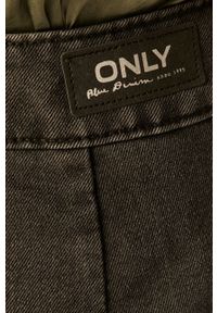 only - Only - Spódnica jeansowa. Okazja: na co dzień. Kolor: szary. Materiał: jeans. Styl: casual #4