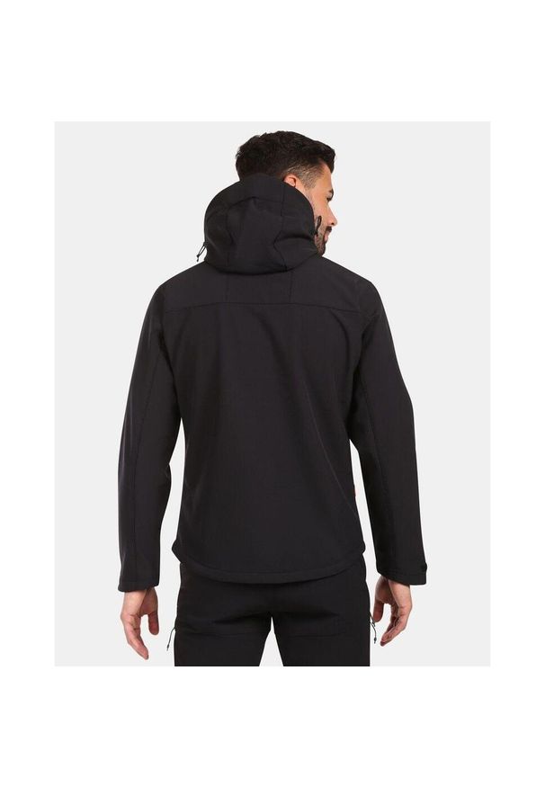 Kurtka wodoodporna Kilpi Ontavio. Kolor: czarny. Sport: turystyka piesza