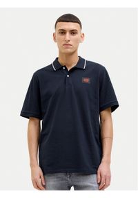 Jack & Jones - Jack&Jones Polo Hudson 12269238 Granatowy Regular Fit. Typ kołnierza: polo. Kolor: niebieski. Materiał: bawełna