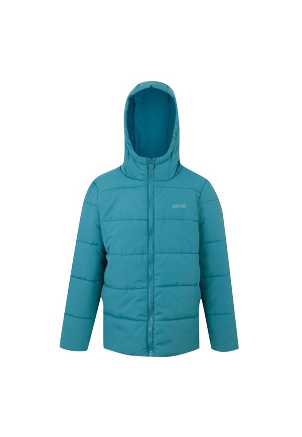 Regatta - Kurtka Ocieplana Dziecięca Halkner. Kolor: niebieski. Materiał: puch. Styl: sportowy
