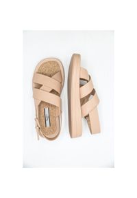 Sandały Pepe Jeans Summer Block, Kobiety. Okazja: na plażę. Kolor: beżowy. Materiał: skóra ekologiczna, materiał. Styl: sportowy
