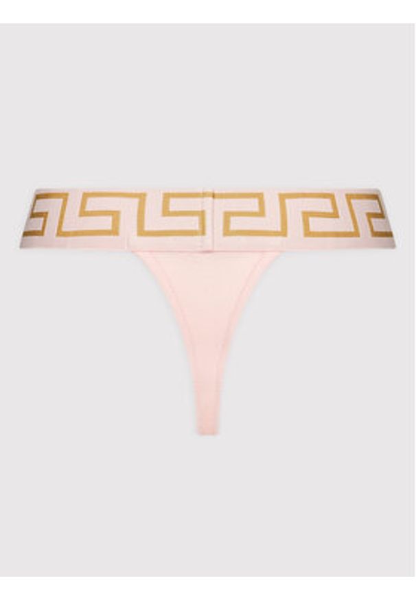 VERSACE - Versace Stringi AUD01042 Różowy. Kolor: różowy. Materiał: bawełna