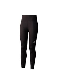 Legginsy The North Face Flex High Rise 7/8 0A87JQJK31 - czarne. Stan: podwyższony. Kolor: czarny. Materiał: elastan, materiał, poliester. Wzór: aplikacja