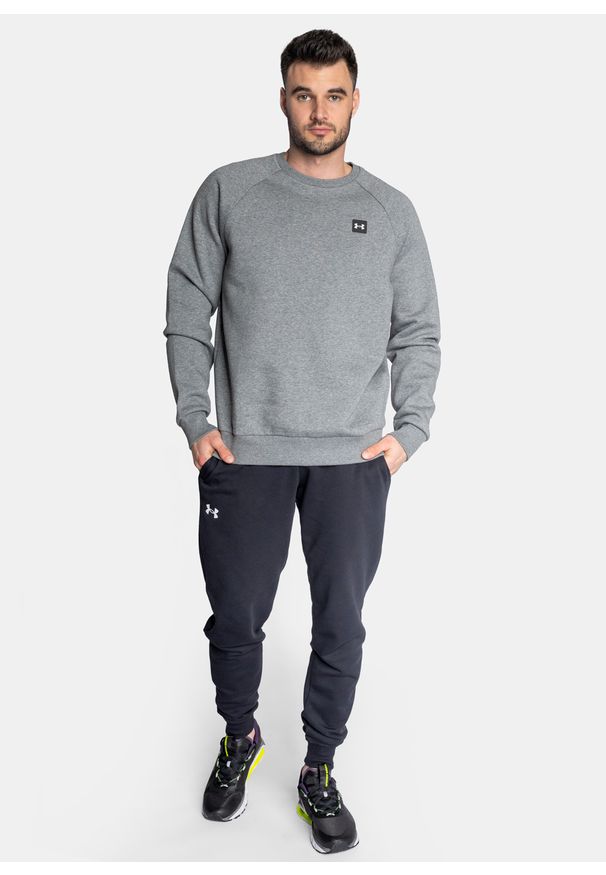 Bluza męska szara Under Armour Rival Fleece Crew. Okazja: do pracy, na spacer, na co dzień. Kolor: szary. Styl: casual