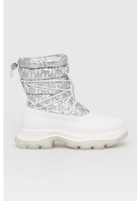 Karl Lagerfeld Śniegowce KL42945.HSL kolor srebrny. Nosek buta: okrągły. Kolor: srebrny. Materiał: guma. Obcas: na platformie #1