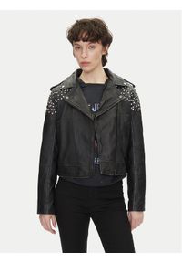 Pepe Jeans Kurtka skórzana Fantasy PL402523 Czarny Regular Fit. Kolor: czarny. Materiał: skóra #1