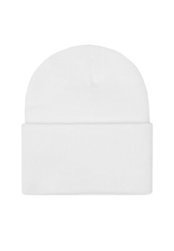 CAT Footwear Czapka Label Cuff 1090026 Biały. Kolor: biały. Materiał: akryl