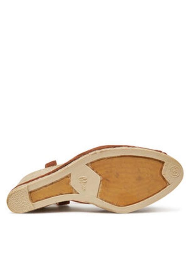Castañer Espadryle Colina/186 025685 Brązowy. Kolor: brązowy. Materiał: zamsz, skóra