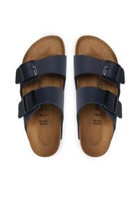 Birkenstock Klapki Arizona Birko-Flor 051753 Granatowy. Kolor: niebieski. Materiał: skóra